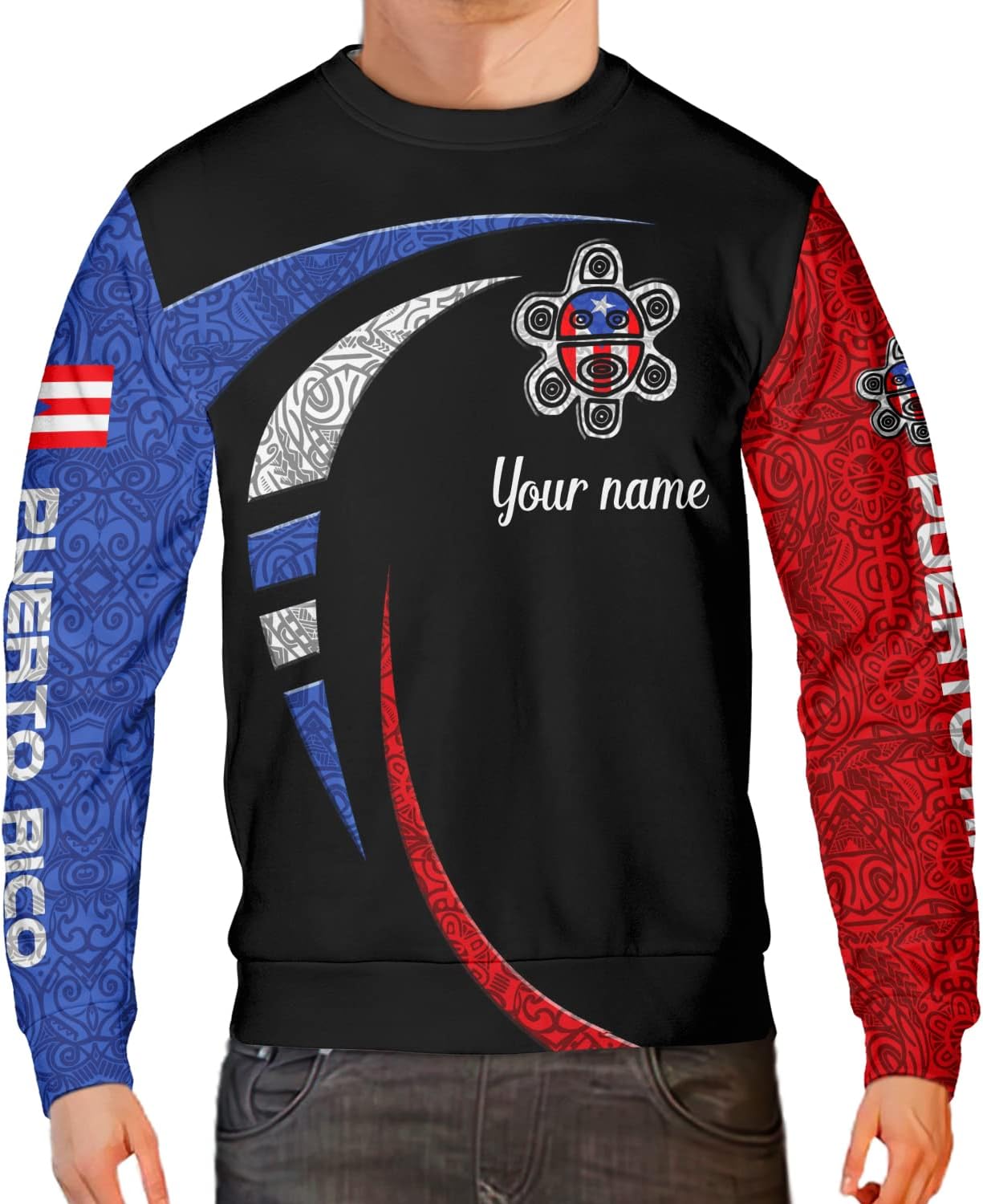 Mostprints Personalized Name Puerto Rico Shirt, Customized Puerto Rico Shirt for Men and Women, Sweatshirt, Hoodie, Zip Hoodie