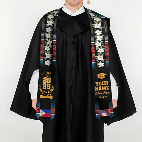 Customize Filipino Graduation Sash, Philippines Graduation Stole, Philippine Graduation Sash 2025