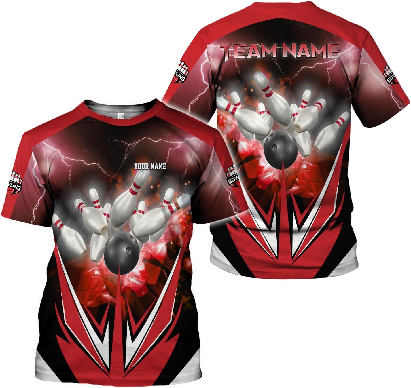 Rivelus Custom 3D Bowling Shirts Personalized for Men and Women - Unique Team Shirt & Gifts for Bowling Lovers