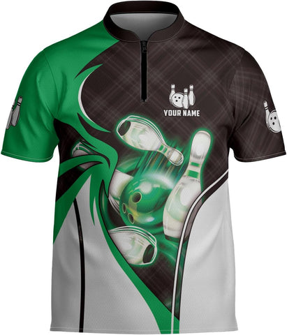 mostprints Personalized Bowling Jersey Gift 3D Custom Bowling Shirts for Team Name Bowl Bowler Shirt Unisex Cool Men Women