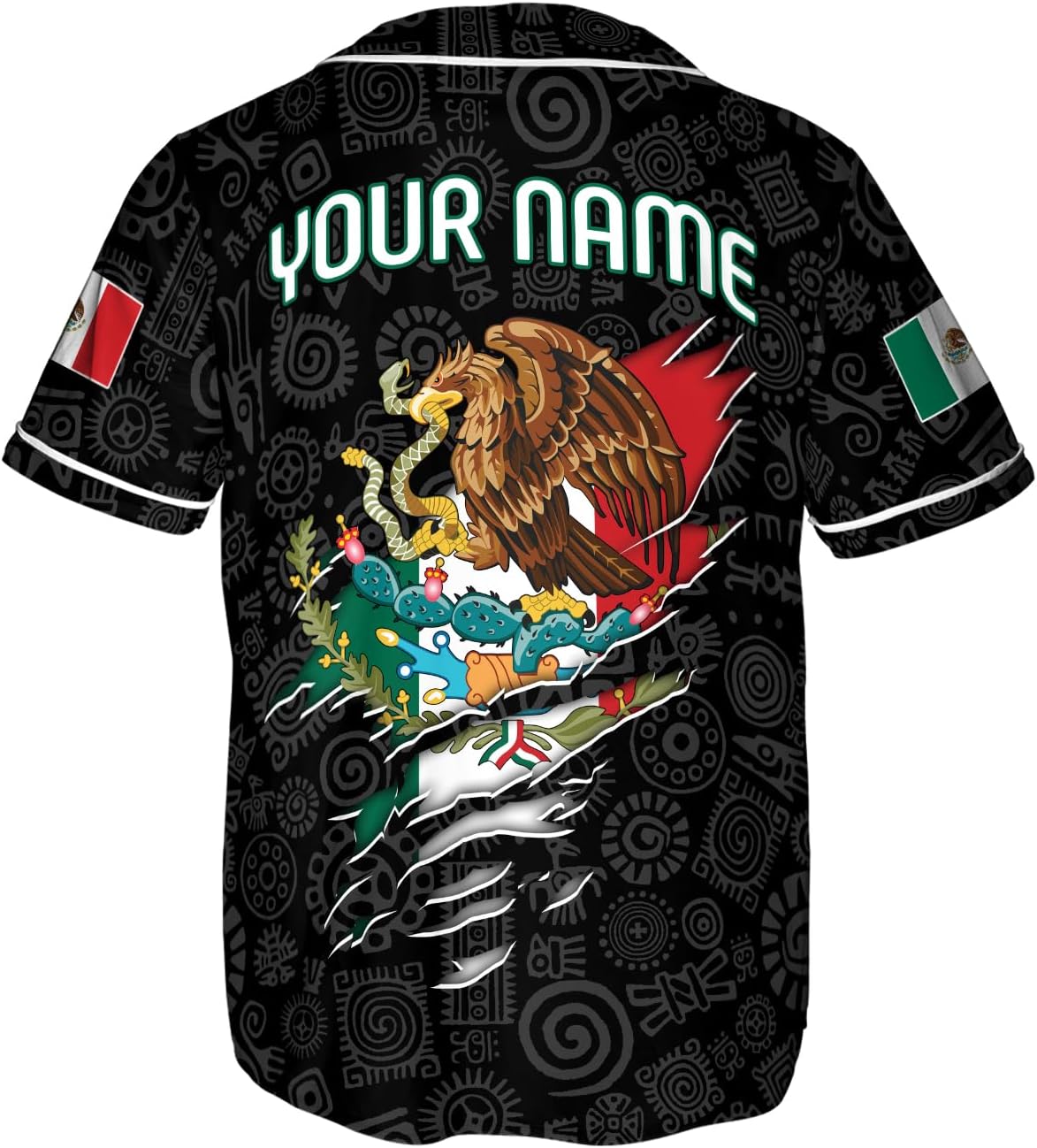 RoyalBro Personalized Mexico Baseball Jersey, Mexican Jersey for Men & Women, Mexican Flag Jersey, Mexico Shirt Camisa