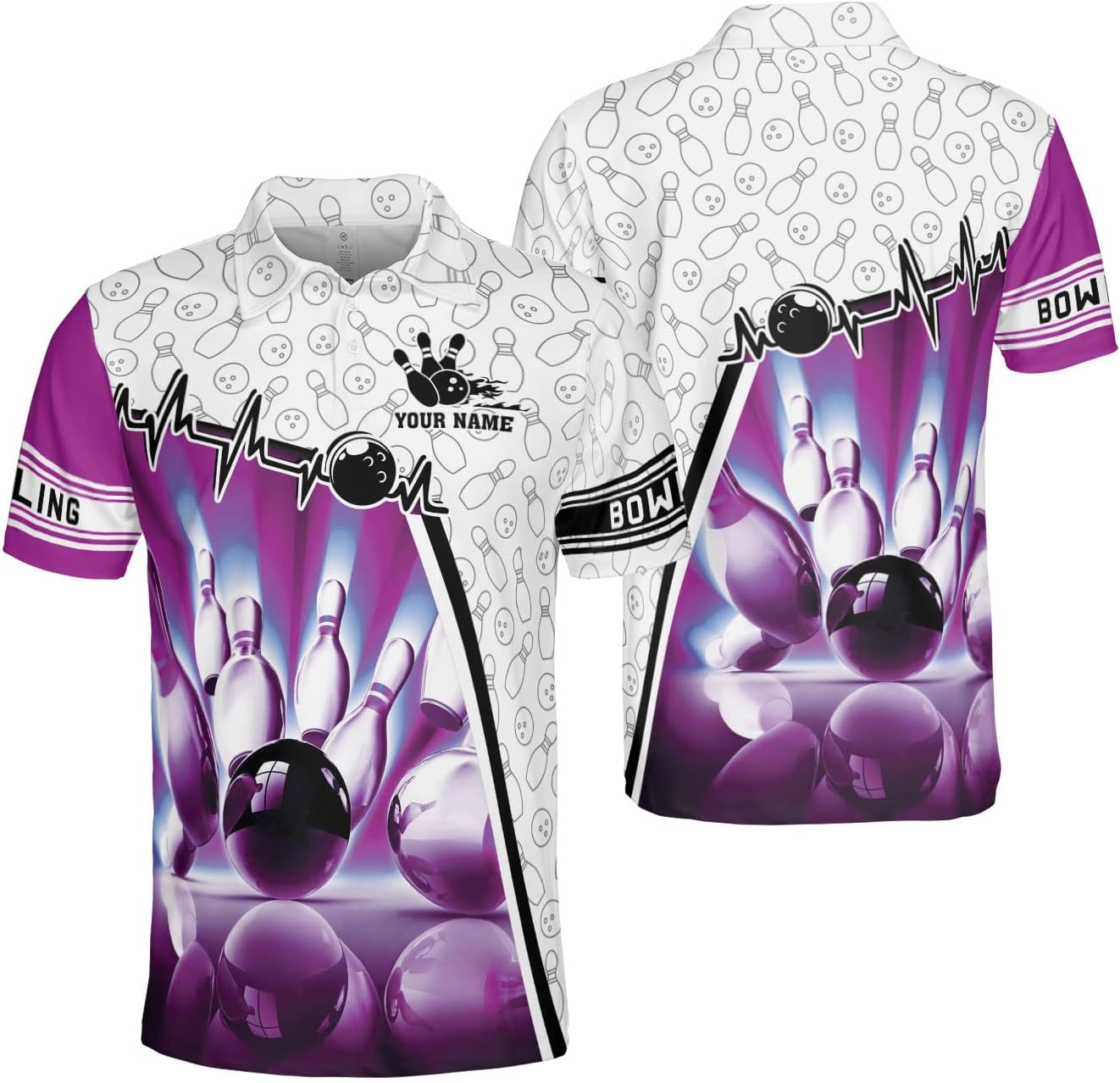 Custom Bowling Shirts, Personalized Name Bowling Shirts Unisex, Bowling Jerseys for Men & Women, Team Bowling Shirt Gift