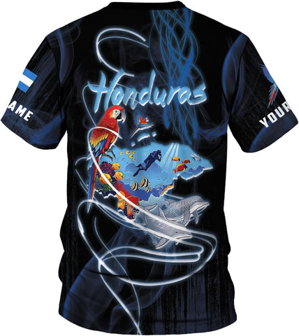 Mostprints Personalized Honduras Shirt 3D Camisa Honduras Hombres Honduras Shirts Men Women, Honduras Tshirt Honduras t Shirt (Multi 4)