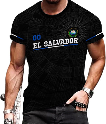 Custom Name El Salvador Shirt Personalized 3D Camisas De El Salvador Flag Shirts for Men Women Salvadoran Jersey Pride Gift