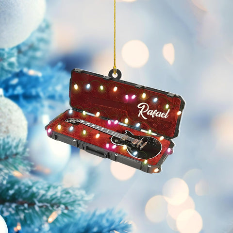 Personalized Guitar Ornament, Electric Guitar Ornament, Guitar Christmas Ornaments 2024, Acoustic Guitar Christmas Ornament, Guitar Christmas Ornaments Guitarist Gift Musical Instruments Xmas (G1)