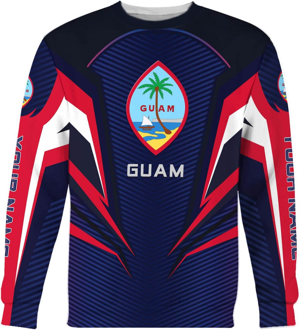 Vybonz Personalized Guam Hoodie - Guahan Pride Zip Hoodie for Men & Women