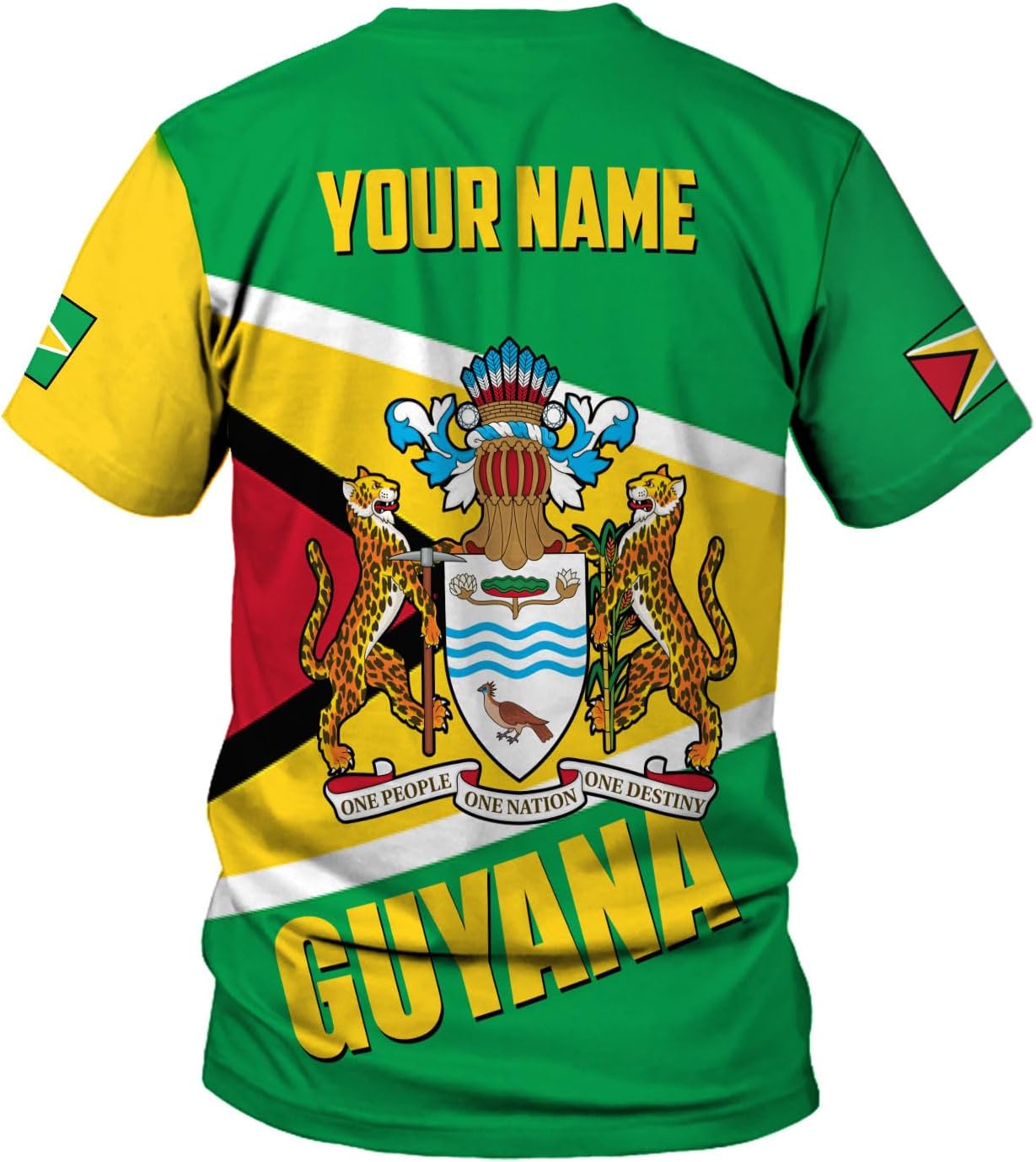 Parvii Personalized Guyana Shirts, Guyana Pride Tshirt, Guyanese Guyana Flag Shirt, Guyana Shirt for Men & Women, Guyana Gift