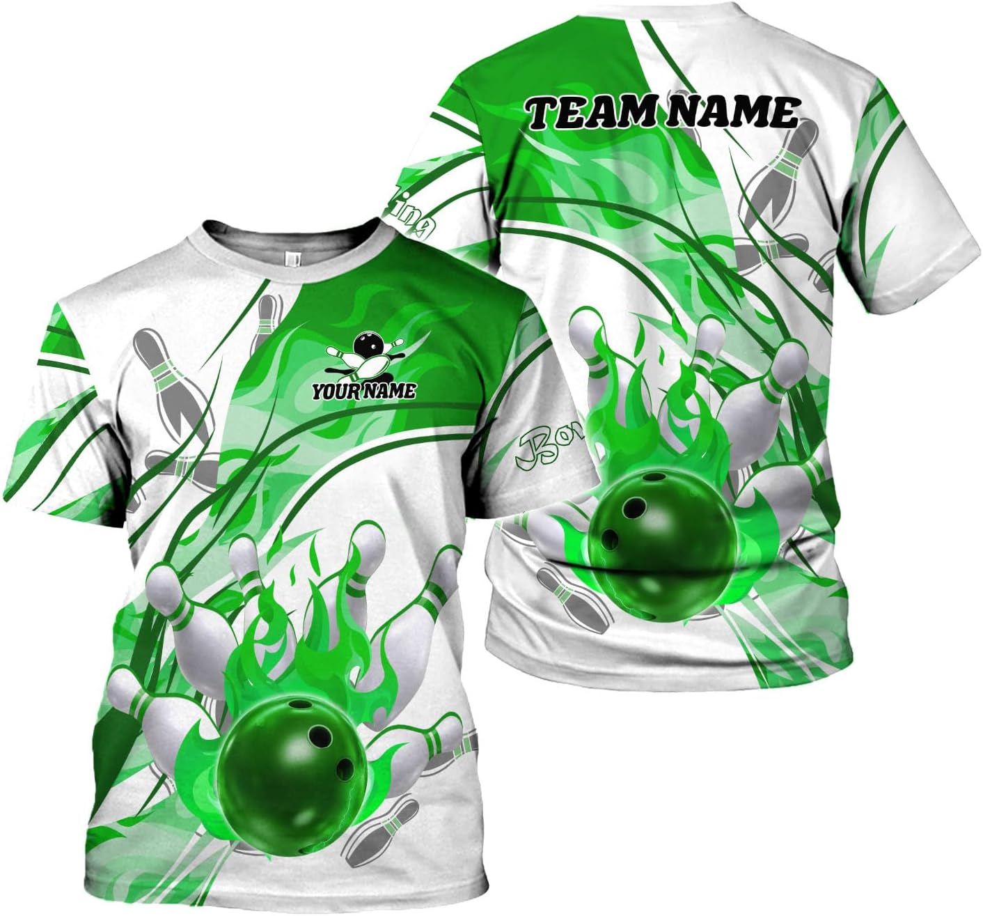 Rivelus Custom 3D Bowling Shirts Personalized for Men and Women - Unique Team Shirt & Gifts for Bowling Lovers