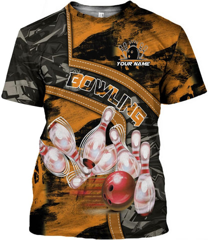 Intenprints Personalized Bowling Shirt Custom Bowling Shirts Bowling Gift Bowling Shirts for Women & Men Bowling Shirt Team
