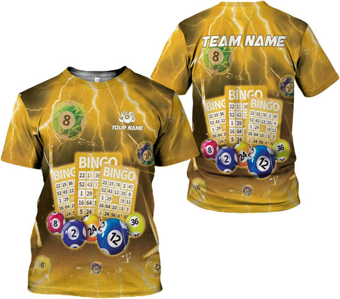 Custom Bingo Shirts for Women Bingo Lover Casino Players T-Shirt Funny Bingo Shirts Gifts Funny Bingo Player Game Lover Gift