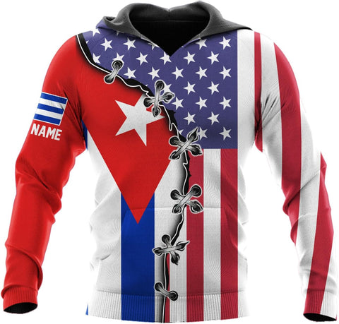 Personalized Cuba 3D Tshirt, Cuban Flag Shirts for Women Men, Cuba Clothes, Pride Cubanita T-Shirt, Cuba Tee Shirt (HD359)