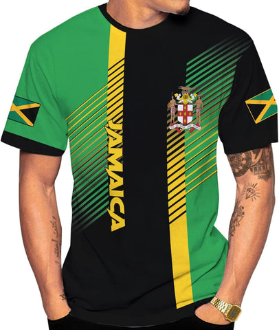 Personalized Jamaica Shirt Custom Jamaica Flag Lion Shirt for Men and Women, Jamaican Pride T-Shirt, Jamaica Tshirt Jamaicana