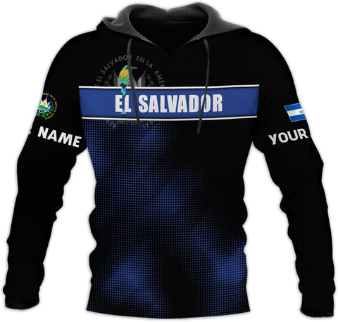 Custom Name El Salvador Shirt Personalized 3D Camisas De El Salvador Flag Shirts for Men Women Salvadoran Jersey Pride Gift