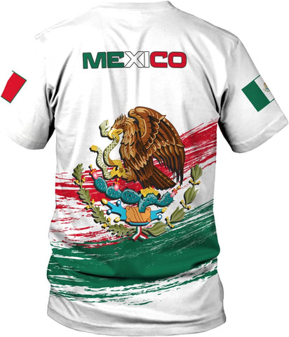 Royal Fight Personalized Mexico Shirts, Mexican Shirts for Men, Customized Mexico T-Shirt for Men, Mexico Eagle Flag Shirt