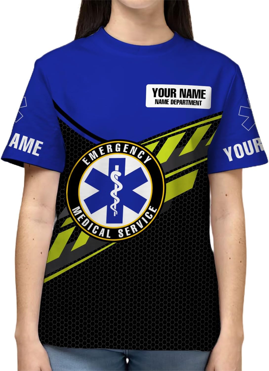 Custom EMS EMT Shirts Men Women, Personalized Paramedic Uniform Emergency Medical Technician Apparel, EMS Week Gifts