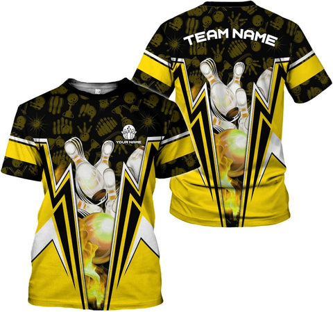 Custom Bowling Shirts, Personalized Name Bowling Shirts Unisex, Bowling Jerseys for Men & Women, Team Bowling Shirt Gift