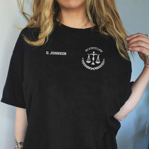 Suseaz Embroidered Lawyer Sweatshirt, Lawyers Tshirt, Law Student Shirt, Law School Graduate Gift For Attorney Sweatshirt Tee