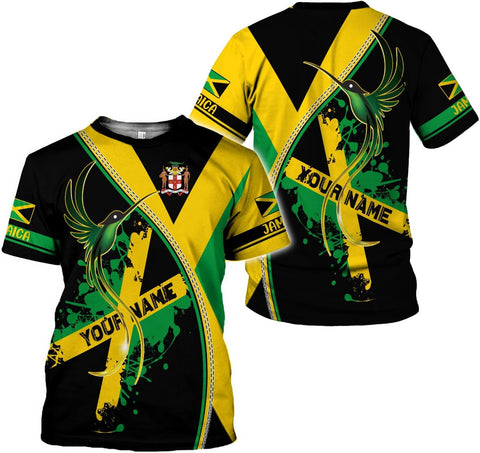 Suseaz Custom Jamaica Shirts for Women and Mens - Personalized Jamaica Flag Shirt Gift for Jamaica Men