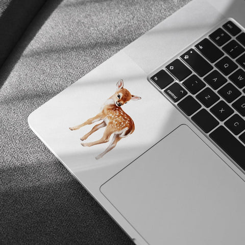 (3Pcs) Cute Baby Deer Vinyl Sticker, Lovely Deer Doe Animal Stickers, Deer Hunter Decal, Deer Face Decal, Hunting Gifts - Stickers for Laptop Water Bottle Phone Car Window Helmet 3 Inches (Deer 1)
