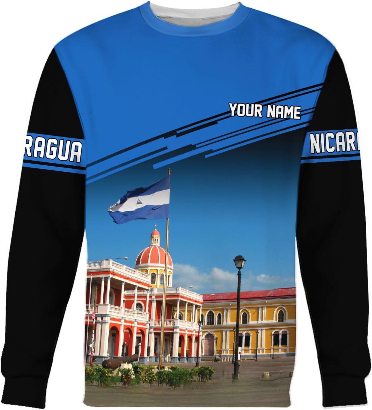 Vybonz Personalized Nicaragua Shirt 3D, Nicaragua Flag Shirts, Nicaraguan Camisas T-Shirt, Nicaragua Shirts for Men Women