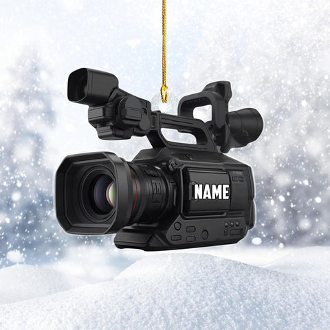Ligthuy Personalized Camera Ornament 2024, Camera Christmas Ornament, Photographer Ornament, Gift for Photographer, Photography Ornaments, Wood and Acrylic Hanging Ornament for Xmas (Camera6)