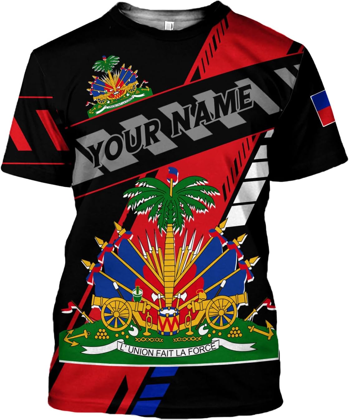 Ligthuy Personalized Haiti Shirt 3D, Haitians Flag Pride Shirt, Haiti Shirts for Men & Women, Haitian Pride Tshirt 1
