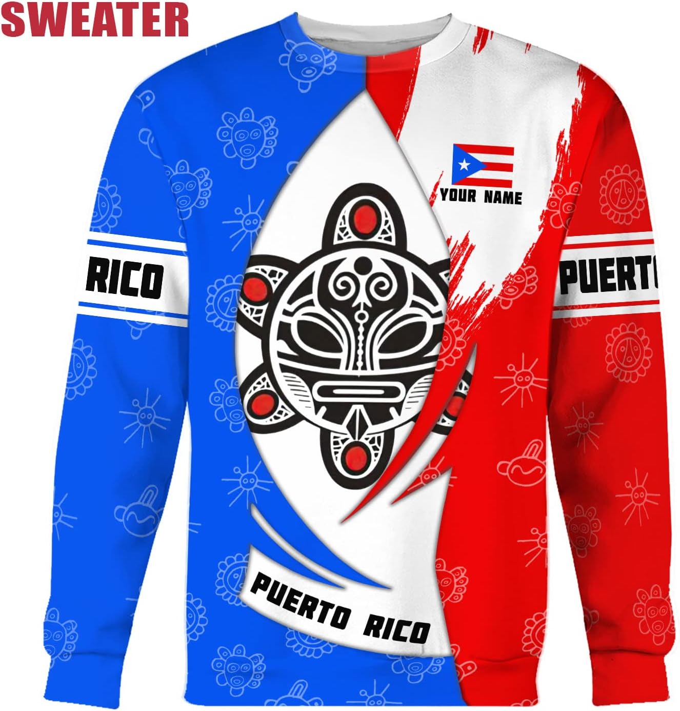 Mostprints Personalized Name Puerto Rico Shirt, Customized Puerto Rico Shirt for Men and Women, Sweatshirt, Hoodie, Zip Hoodie