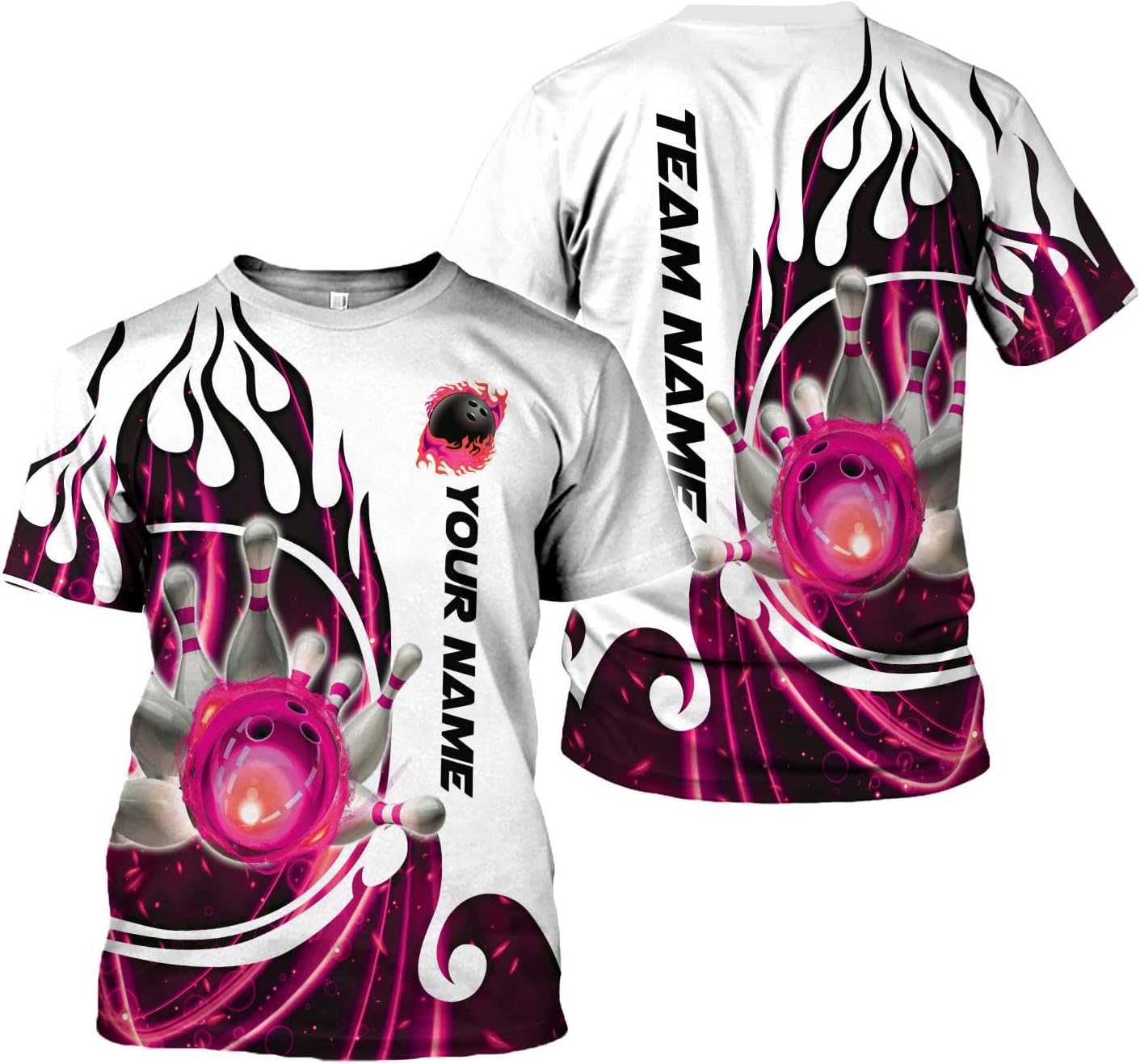 Mostprints Personalized Name Bowling Shirts for Men and Women 3D, Bowling Shirts for Team Bowling, Bowling Shirts Gift