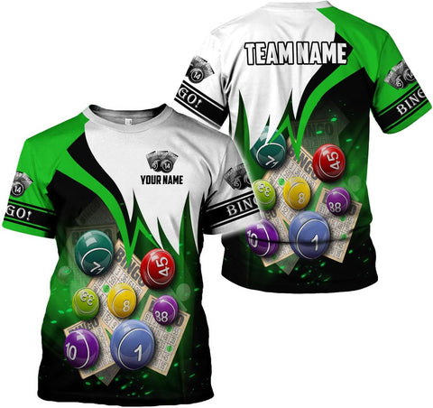 Custom Bingo Shirts for Women Bingo Lover Casino Players T-Shirt Funny Bingo Shirts Gifts Funny Bingo Player Game Lover Gift
