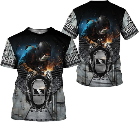 MAPrints Personalized Welder Hoodies, Welder 3D Hoodie Welding Shirt Hoodie, Tshirt, Zip Hoodie, Sweatshirt For Men Women