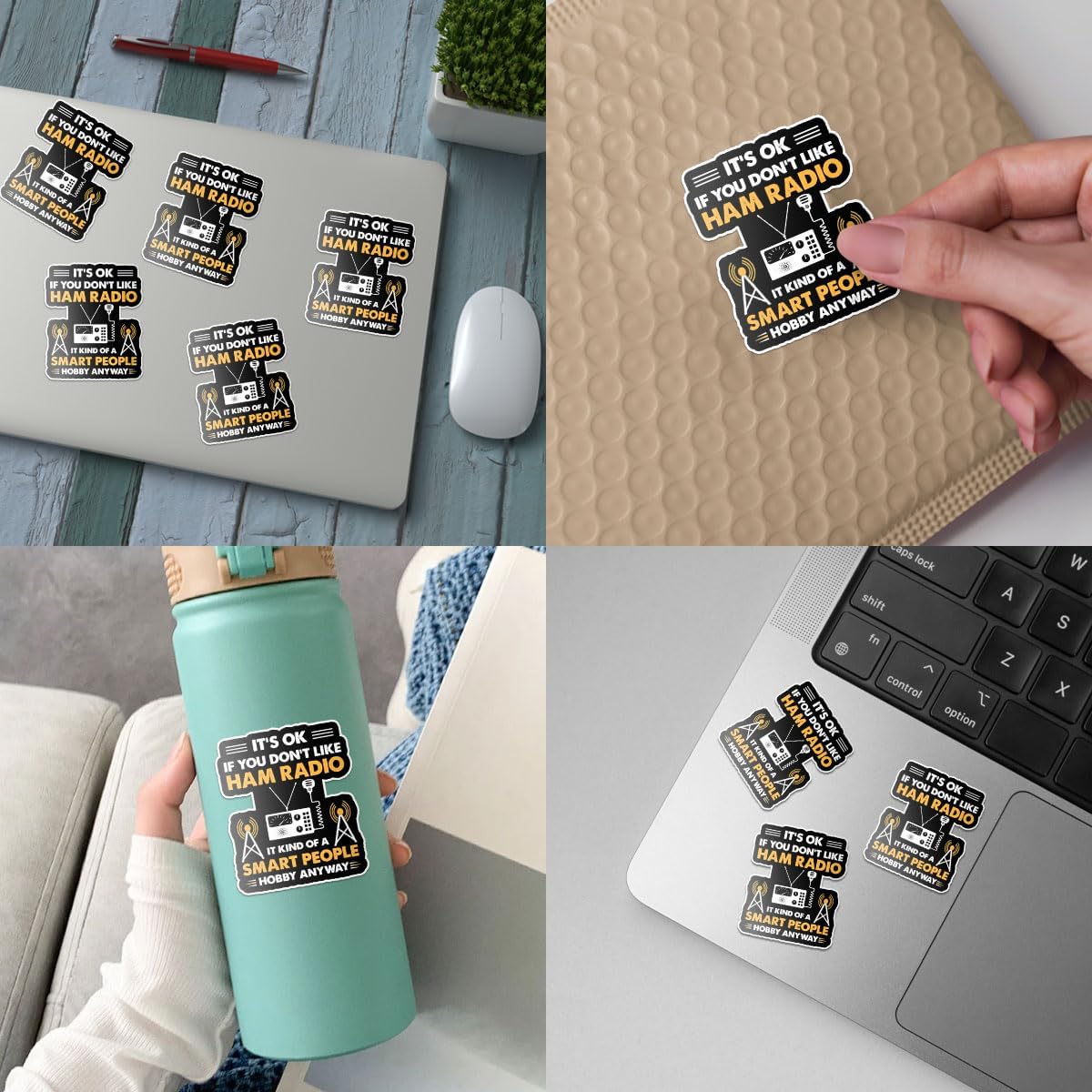 3 Pcs It's Okay If You Don't Like Ham Radio Sticker, Gifts for Ham Radio Operators Amateur Ham Radio Operator Sticker Funny Amateur Radio Gift Stickers for Laptop Watter Bottle Phone Car Helmet 3"x3"