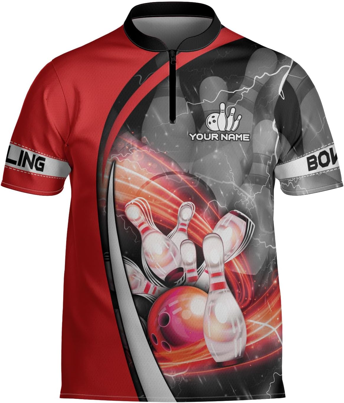 Homedesign Personalized Bowling Jersey Gift 3D Custom Bowling Shirts for Team Name Bowl Bowler Shirt Unisex Cool Men Women
