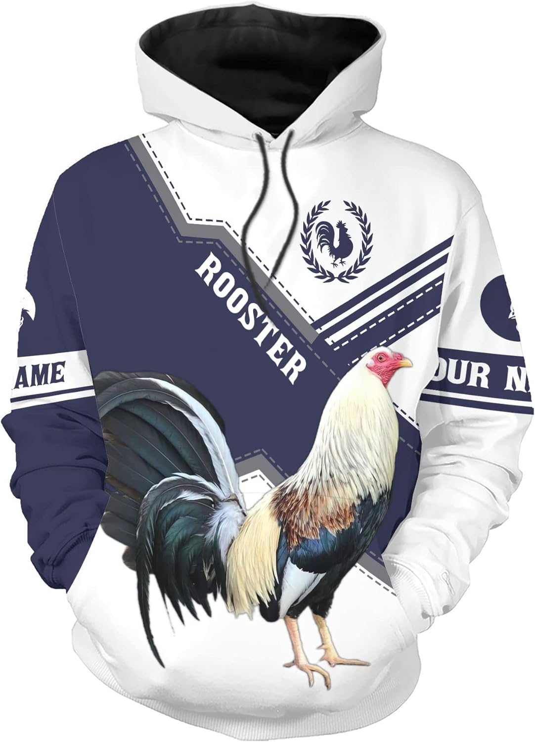 Mostprints Personalized Name Rooster Shirt 3D, Rooster Shirts for Men, Chicken tshirts shirts for women, Funny Chicken shirts
