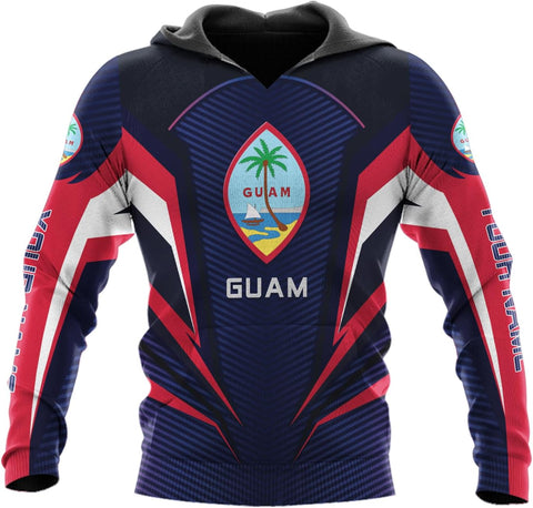 Vybonz Personalized Guam Hoodie - Guahan Pride Zip Hoodie for Men & Women