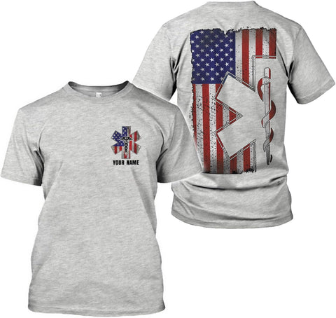 Podagree Personalized EMT Shirt, EMS Shirt, Customized EMS Shirts,EMT Paramedic Uniform Emergency Medical Technician Shirts