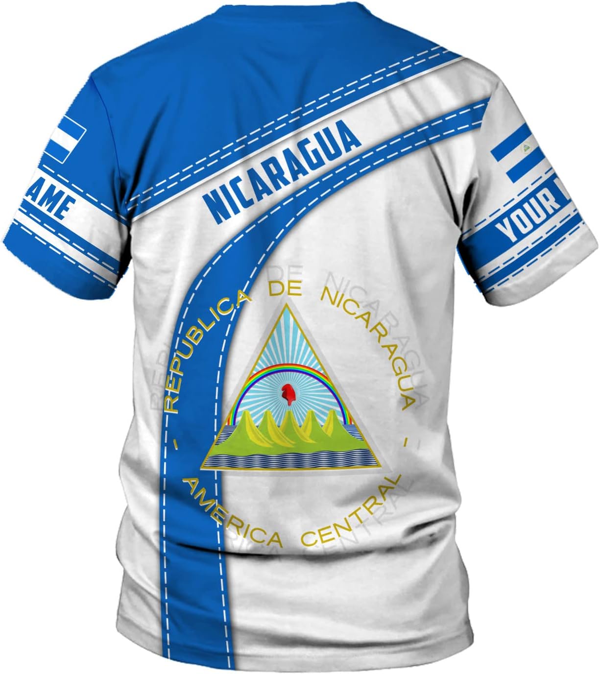 Personalized Nicaragua Shirt Custom Nicaragua Flag Lion Shirt for Men & Women Nicaraguan Camisas T-Shirt, Nicaragua Tshirt