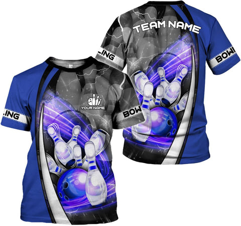 HomeDesign Personalized Name Bowling Shirts for Men & Women, Bowling Shirts for Team Bowling, Bowling Shirts Gift Unisex