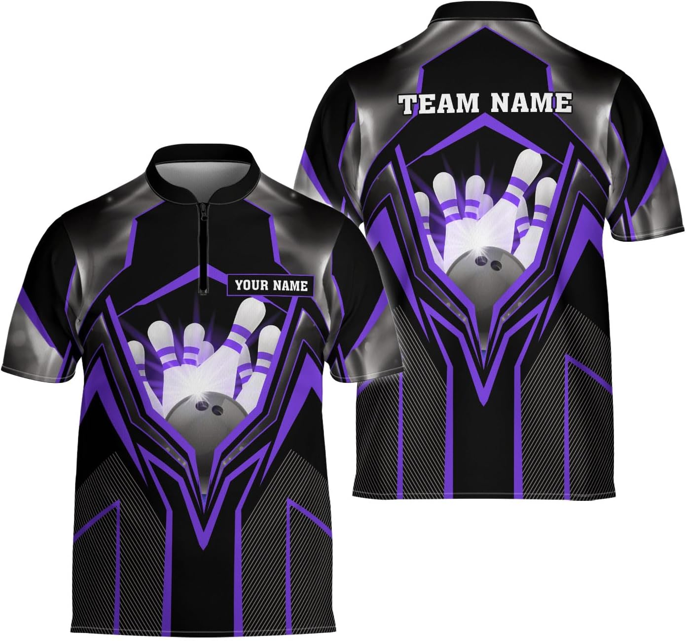 Ligthuy Personalized Bowling Jersey 3D, Bowling Shirts for Team, Bowling Shirt Unisex for Men Women, Bowling Shirts for Men