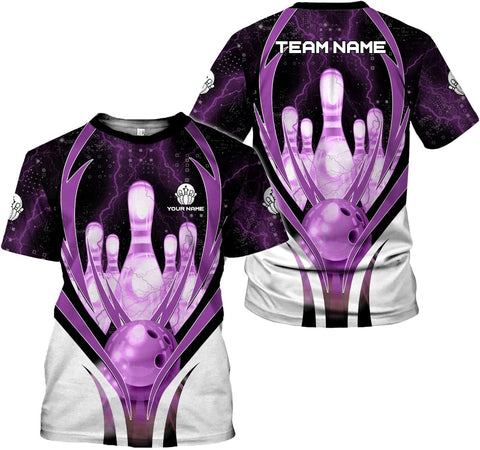HomeDesign Personalized Name Bowling Shirts for Men & Women, Bowling Shirts for Team Bowling, Bowling Shirts Gift Unisex