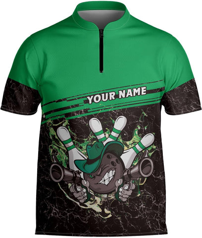 Homedesign Personalized Bowling Jersey Gift 3D Custom Bowling Shirts for Team Name Bowl Bowler Shirt Unisex Cool Men Women