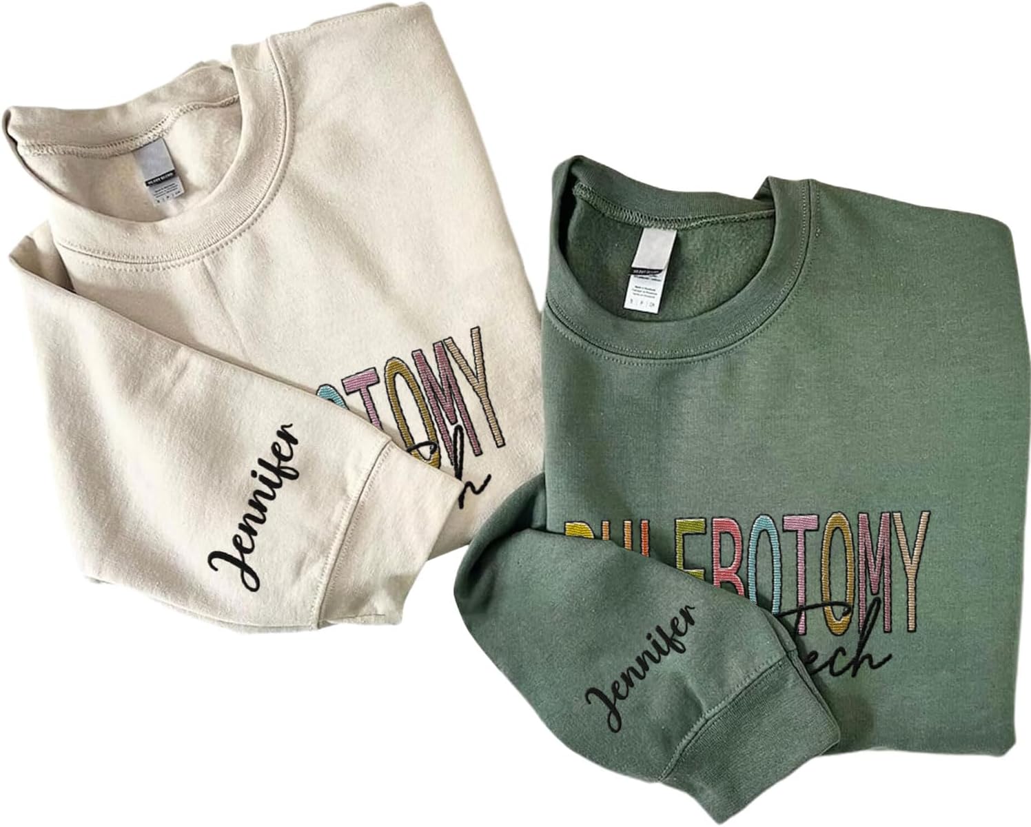 Custom Phlebotomy Technician Embroidered Sweatshirts, Phlebotomy Tech Hoodie, Phlebotomy T-shirts Gift For New Phlebotomist