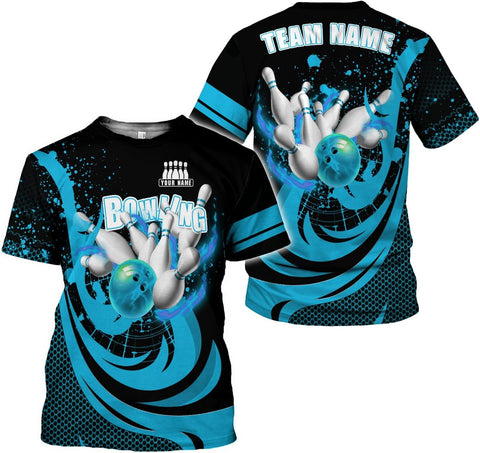 Mostprints Personalized Name Bowling Shirts for Men and Women 3D, Bowling Shirts for Team Bowling, Bowling Shirts Gift
