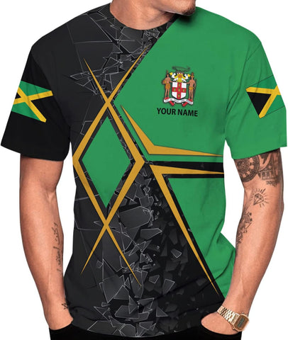 Personalized Jamaica Shirt Custom Jamaica Flag Lion Shirt for Men and Women, Jamaican Pride T-Shirt, Jamaica Tshirt Jamaicana