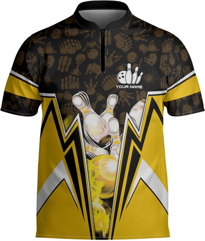 mostprints Personalized Bowling Jersey Gift 3D Custom Bowling Shirts for Team Name Bowl Bowler Shirt Unisex Cool Men Women