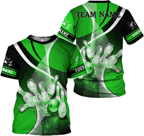 Rivelus Personalized Name Bowling Shirts for Men and Women 3D, Bowling Shirts for Team Bowling, Bowling Shirts Gift