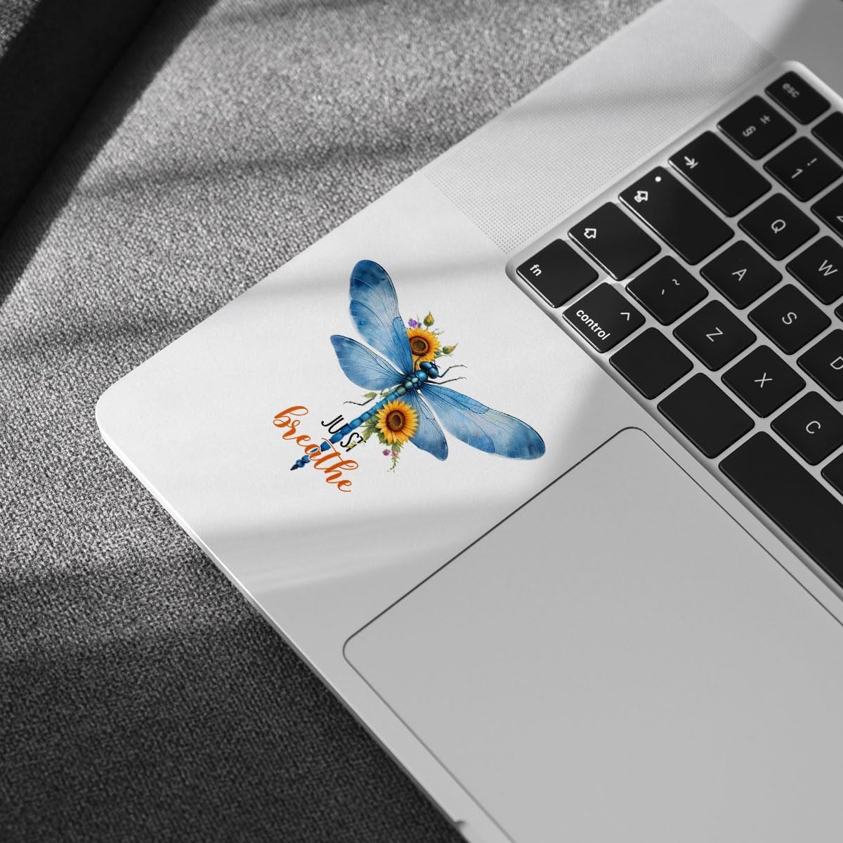 3 Pcs Breathe Sticker, Inspirational Just Breathe Quotes Sticker, Dragonfly Car Decal, Positivity Stickers - Stickers for Laptop Water Bottle Phone Car Window Helmet Vinyl Stickers 3 Inches