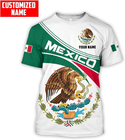 Mostprints Personalized Name Mexican Hoodie 3D, Customized Mexican Hoodies for Men, Unisex Mexico Hoodie, Mexico Hoodies for Men