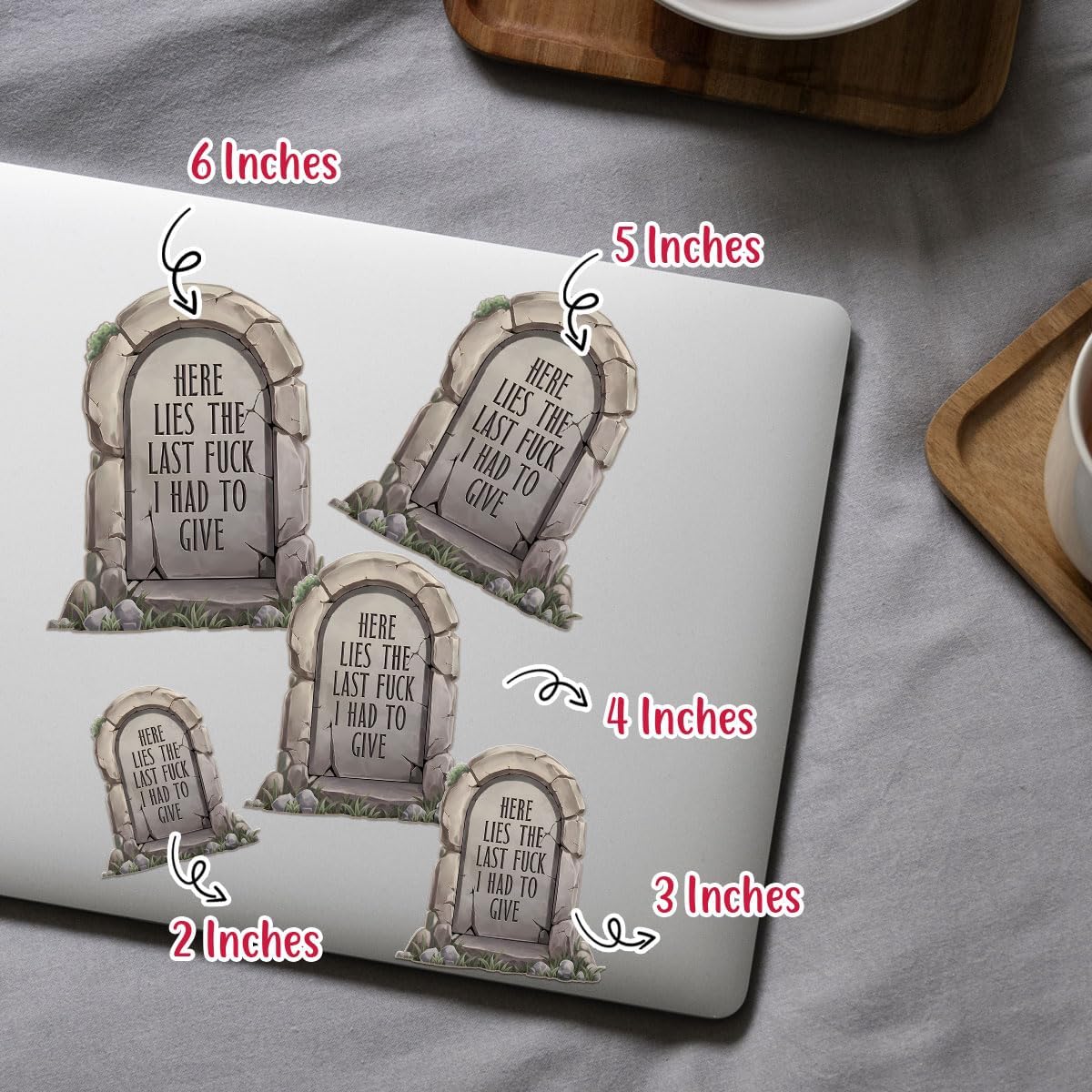 (3pcs) Last Fuck to Give, Here Lies The Last Fuck I Had to Give Sticker, Cooler Stickers, Funny Water Bottle Stickers - Vinyl Stickers Waterproof for Water Bottles Laptop Car Window Helmet 3 Inches