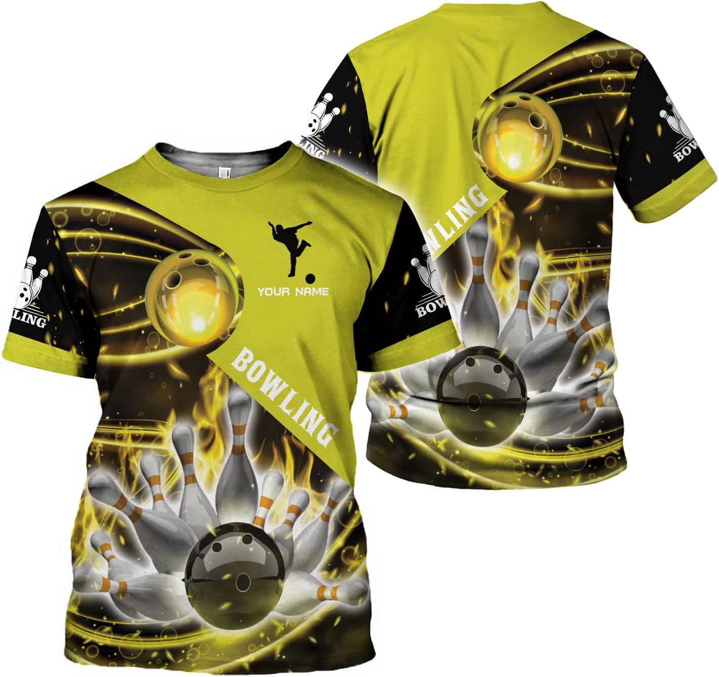 Custom Bowling Shirts, Personalized Name Bowling Shirts Unisex, Bowling Jerseys for Men & Women, Team Bowling Shirt Gift
