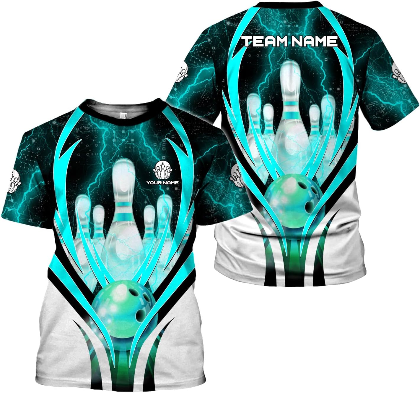 HomeDesign Personalized Name Bowling Shirts for Men & Women, Bowling Shirts for Team Bowling, Bowling Shirts Gift Unisex